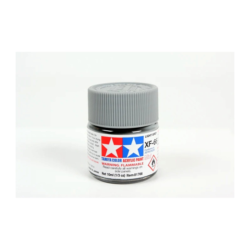 Peinture acrylique mate Gris Clair (10 ml)