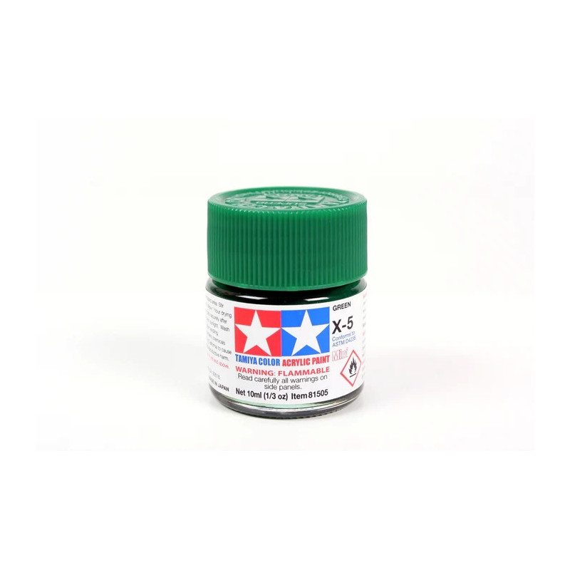 Peinture acrylique brillante Vert (10 ml)