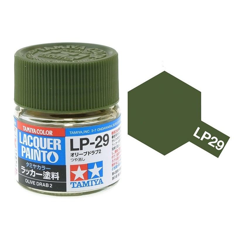 Peinture laquée Olive terne 2 (10 ml)