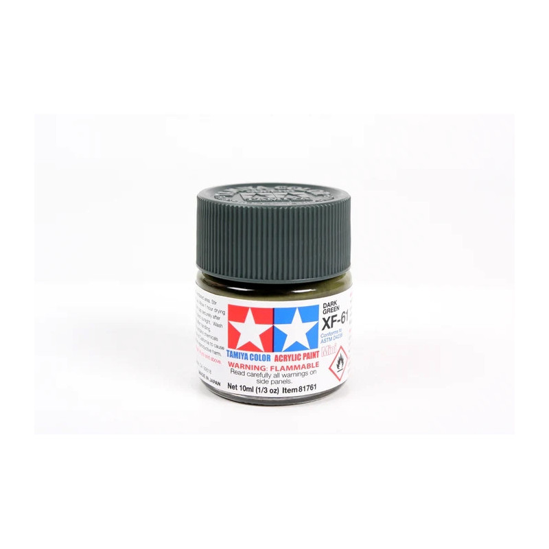 Peinture acrylique mate Vert Foncé (10 ml)