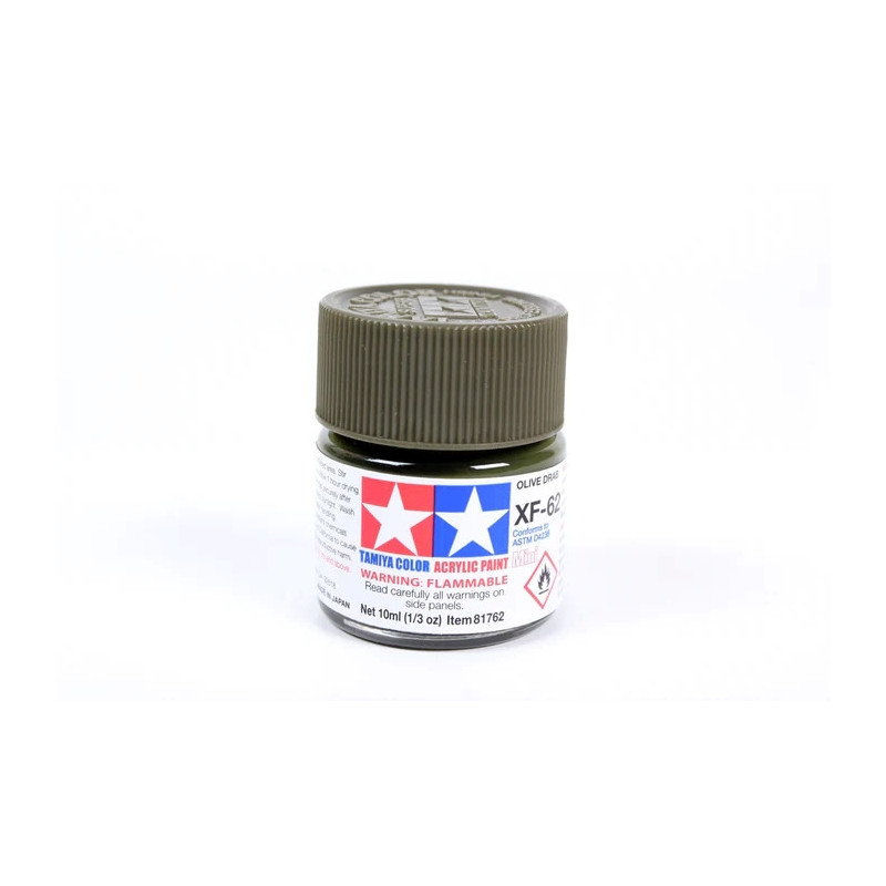 Peinture acrylique mate Olive Terne (10 ml)