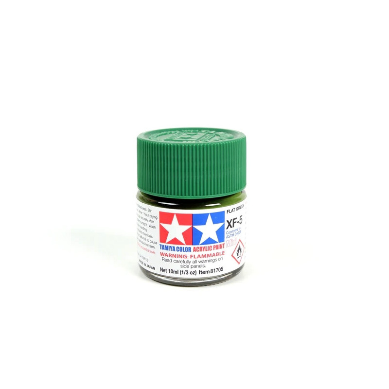 Peinture acrylique mate Vert Plat (10 ml)