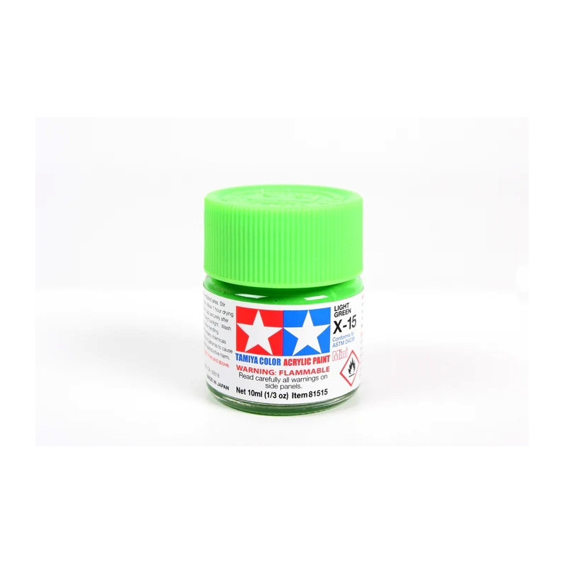 Peinture acrylique brillante Vert Clair (10 ml)