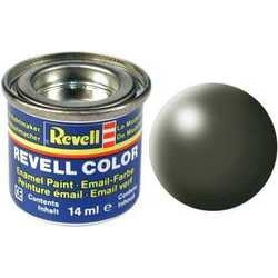 Peinture soie solide mate Vert olive (14 ml)