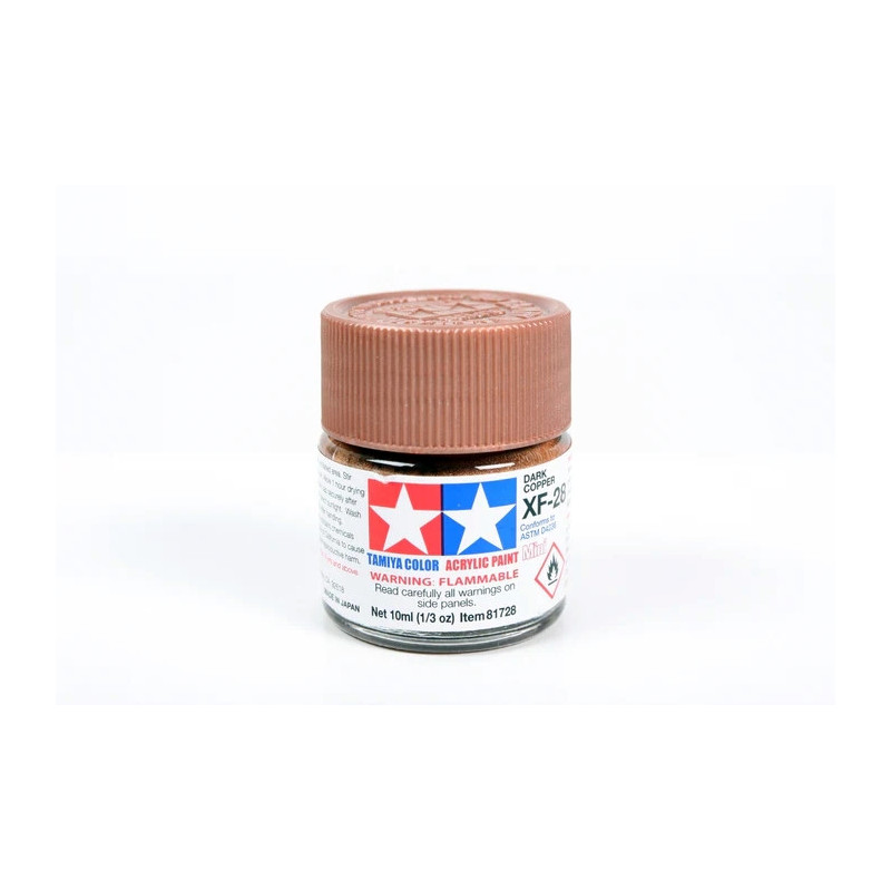 Peinture acrylique mate Cuivre Foncé (10 ml)
