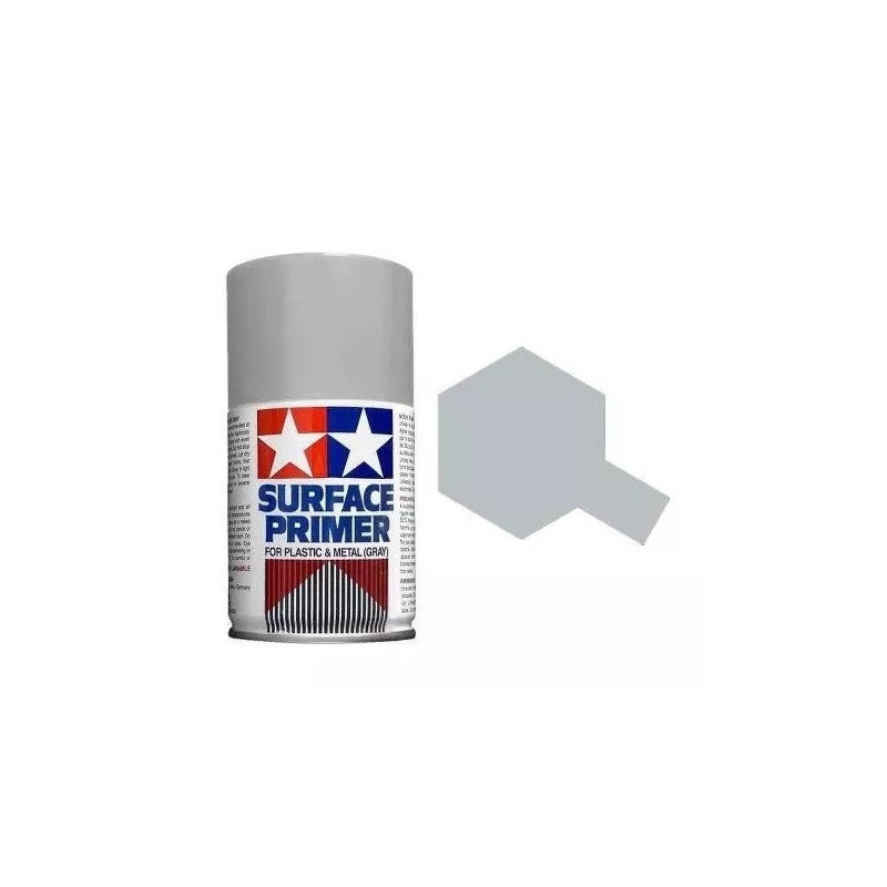 Apprêt de surface gris pour plastique et métal (100 ml)