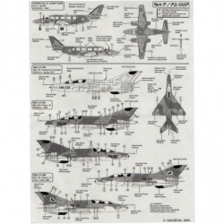 BN 2A6 Islander / DHC-2 Beaver / Mig-21 UM / Morane-Saulnier MS50 / PA-31 Chieftain / Serial F2 / SW 20