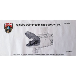 Section avant ouverte pour Vampire d'entraînement J28 C-2/3 et T11