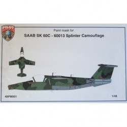 SAAB SK60 C masque de peinture pour camouflage à éclats 60013