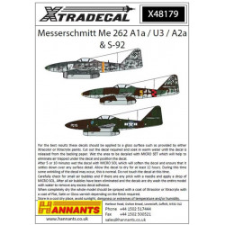 Messerschmitt Me-262 A1a / U3 / A2a & S-92