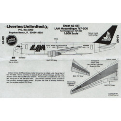 Boeing 767-200 - Linhas Aéreas Moçambique (LAM)