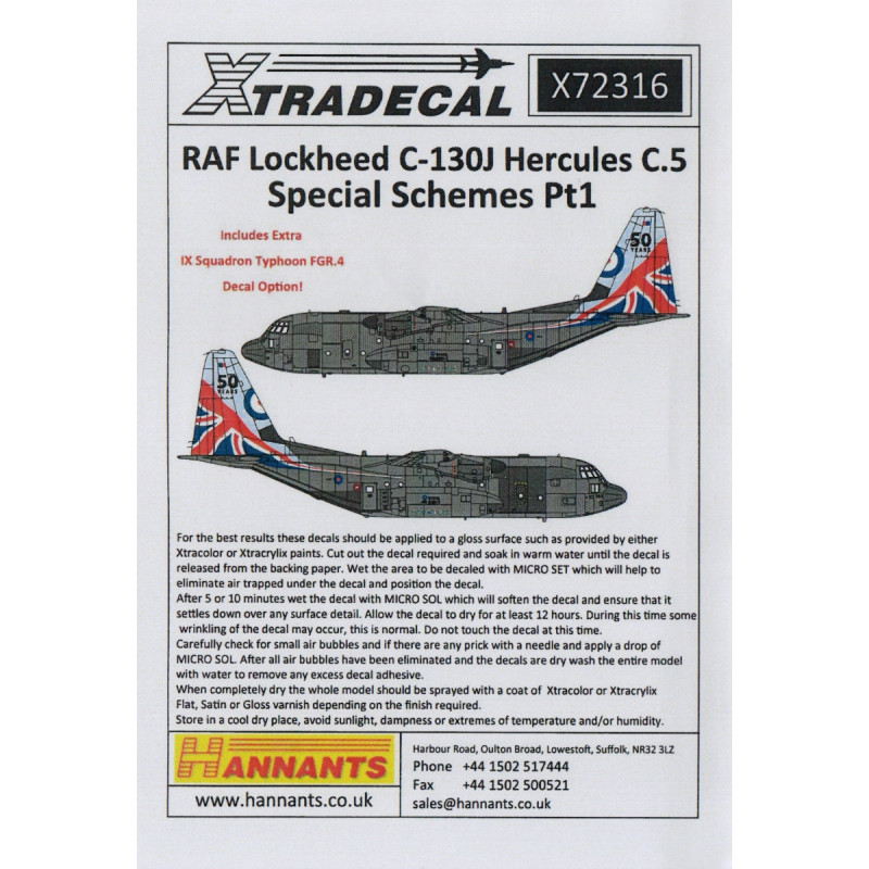 RAF Lockheed C-130J Hercules C.5 schémas spéciaux Pt.1