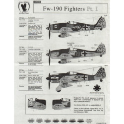 Fokker Wulf Fw-190 Fighters - Fw-190-A7 / Fw-190-A8 / Fw-190-A8/R8 (Pt. 1)