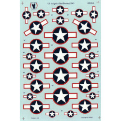 US Insignia (Red Border) 1943