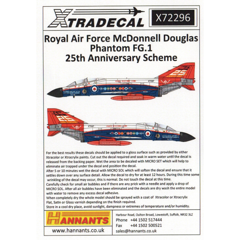 RAF McDonnell Douglas FG.1 Phantom schéma du 25ème anniversaire