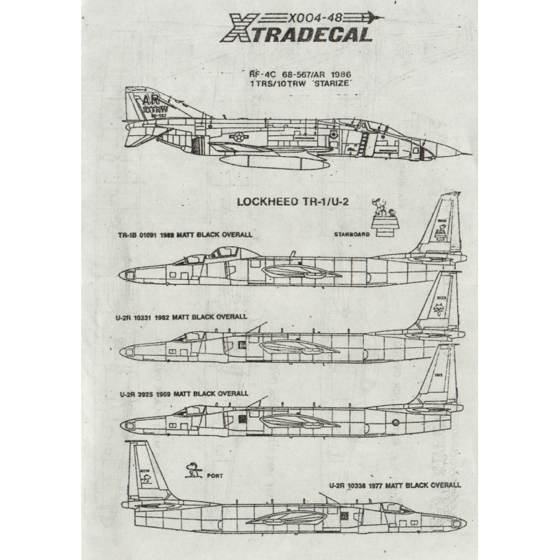 RF-4C / Lockheed TR-1/U-2