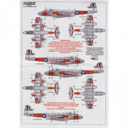 Gloster Meteor F/TT.8 Rayures Fluo