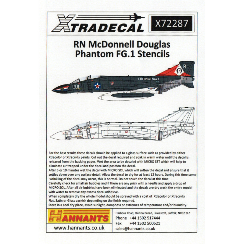 RN McDonnell Douglas Phantom FG.1 Pochoirs