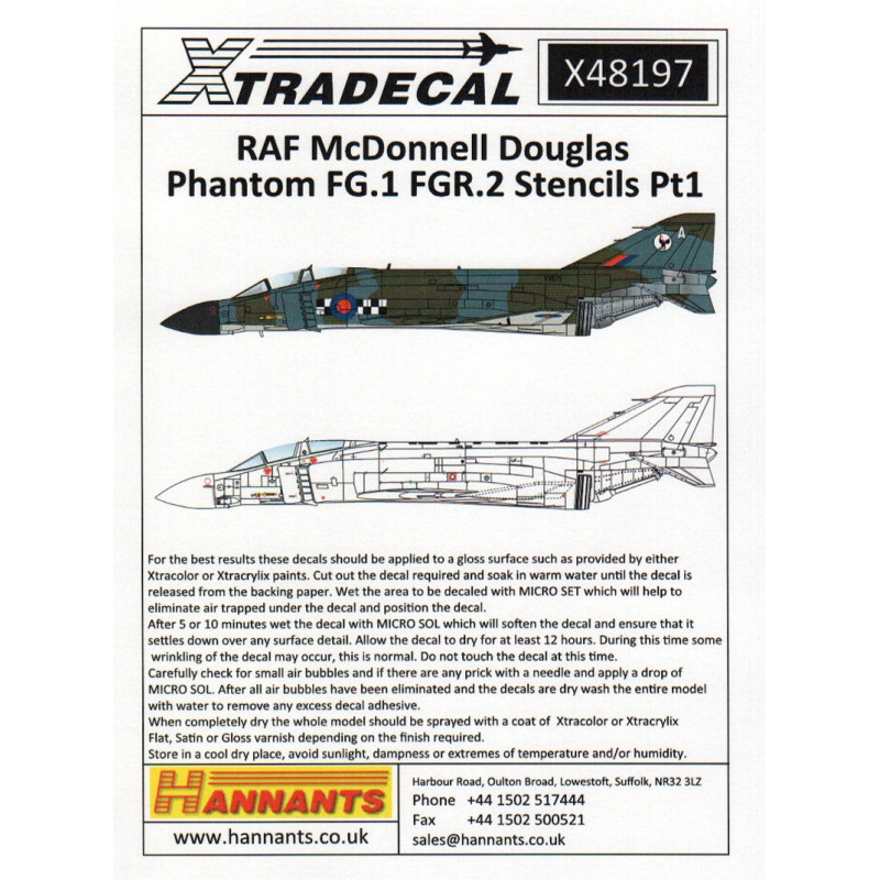 RAF McDonnell Douglas Phantom FG.1/FGR.2 (Stencils Pt.1)