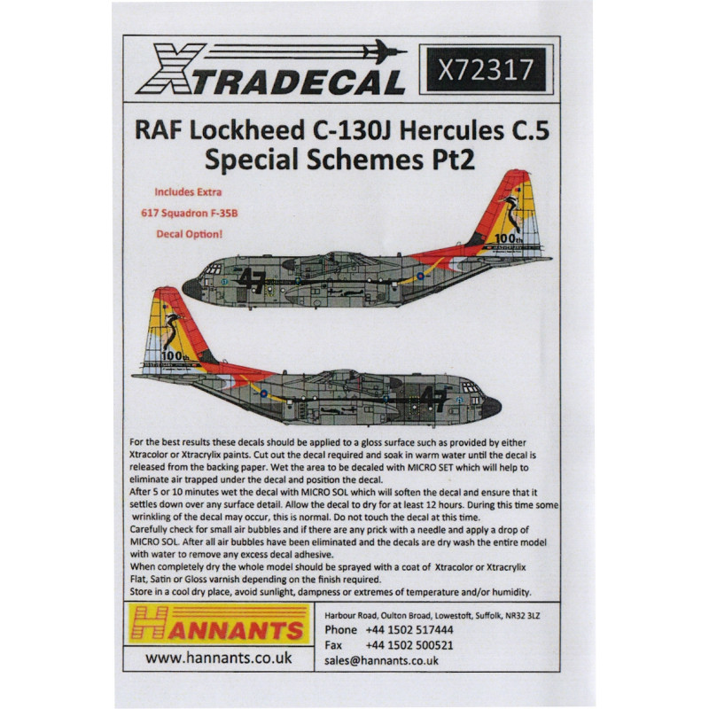 RAF Lockheed C-130J Hercules C.5 schémas spéciaux Pt.2
