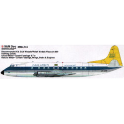 Vickers Viscount 800 - Sudan Airways (الخطوط الجوية السودانية)